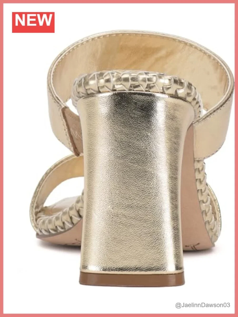 Vince Camuto Kaden Stitched Block Heel Mule Sandals Leather
